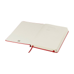 Moleskine Notizbuch im grossen Format mit Gummiband, liniert farbe dunkelrot zweite Ansicht