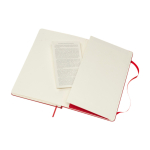Moleskine Notizbuch im grossen Format mit Gummiband, liniert farbe dunkelrot vierte Ansicht