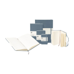 Moleskine Notizbuch im grossen Format mit Gummiband, liniert farbe blaugrau fünfte Ansicht