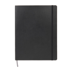 Moleskine Notizbuch Softcover XL mit Elastikband farbe schwarz zweite Vorderansicht