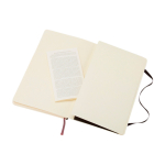 Moleskine Classic Notizbuch liniert mit Hinweis „im Verlustfall“ farbe schwarz dritte Ansicht