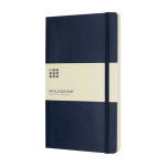 Moleskine Classic Notizbuch liniert mit Hinweis „im Verlustfall“ farbe blau