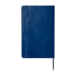 Moleskine Classic Notizbuch liniert mit Hinweis „im Verlustfall“ farbe blau zweite Rückansicht