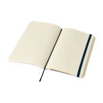 Moleskine Classic Notizbuch liniert mit Hinweis „im Verlustfall“ farbe blau vierte Ansicht