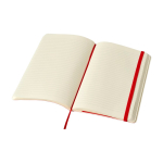 Moleskine Classic Notizbuch liniert mit Hinweis „im Verlustfall“ farbe dunkelrot vierte Ansicht