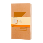 Moleskine Cahier Notizbuch mit Kartoneinband und Tasche farbe braun Ansicht mit Siebdruck