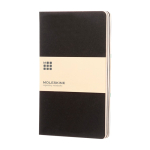 Moleskine Cahier Notizbuch mit Kartoneinband und Tasche farbe schwarz