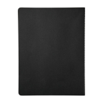 Moleskine Cahier Notizbuch mit abgerundeten Ecken farbe schwarz zweite Rückansicht
