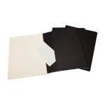 Moleskine Cahier Notizbuch mit abgerundeten Ecken farbe schwarz dritte Ansicht