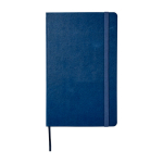 Moleskine Notizbuch Hardcover gross mit blanko Seiten farbe blau zweite Vorderansicht