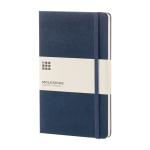 Moleskine Notizbuch Hardcover gross mit blanko Seiten farbe blau
