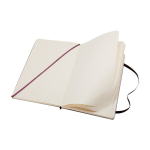 Grosses Notizbuch aus Papier in Lederoptik Moleskine Classic kariert farbe schwarz zweite Ansicht