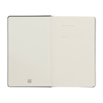 Grosses Notizbuch aus Papier in Lederoptik Moleskine Classic kariert farbe schwarz dritte Vorderansicht