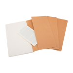 Moleskine Cahier Notizbuch Karton blanko farbe braun dritte Ansicht