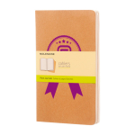 Moleskine Cahier Notizbuch Karton blanko farbe braun Ansicht mit Siebdruck