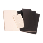 Moleskine Cahier Notizbuch Karton blanko farbe schwarz dritte Ansicht