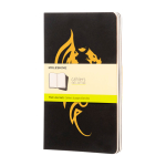 Moleskine Cahier Notizbuch Karton blanko farbe schwarz Ansicht mit Siebdruck