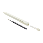 Moleskine Kugelschreiber mit Clip und schwarzer Tinte farbe weiß zweite Ansicht