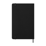 Papieragenda in Lederoptik mit Tagesansicht und Hardcover Moleskine farbe schwarz zweite Rückansicht