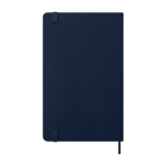 Moleskine Wochenkalender Hardcover 2026 mit Notizseite farbe blau zweite Rückansicht