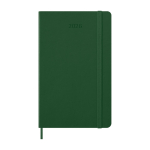 Moleskine Wochenkalender Hardcover 2026 mit Notizseite farbe grün zweite Vorderansicht