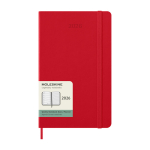 Moleskine Wochenkalender Hardcover 2026 mit Notizseite farbe dunkelrot