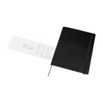 Moleskine Wochenkalender gross Softcover 2026 farbe schwarz Detailansicht mit Logo
