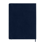 Moleskine Wochenkalender gross Softcover 2026 farbe blau zweite Rückansicht
