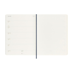 Moleskine Wochenkalender gross Softcover 2026 farbe blau vierte Ansicht