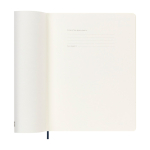 Moleskine Wochenkalender gross Softcover 2026 farbe blau fünfte Ansicht