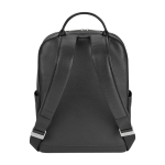 Eleganter Leder-Rucksack im urbanen Stil Moleskine Classic 15” farbe schwarz zweite Rückansicht
