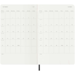Moleskine Tagesplaner mit Softcover und Innentasche farbe schwarz vierte Ansicht
