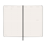 Moleskine Wochenkalender vertikal Hardcover farbe schwarz vierte Ansicht