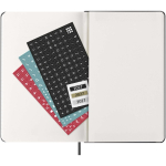 Vertikaler Wochenkalender mit Hardcover im Format L Moleskine farbe schwarz fünfte Ansicht