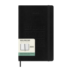 Moleskine Wochenplaner Softcover 2026 farbe schwarz Detailansicht mit Logo
