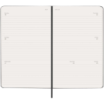 Wöchentlicher Kalender mit festem Einband, in Europa hergestellt, Moleskine farbe schwarz dritte Ansicht