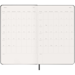 Wöchentlicher Kalender mit festem Einband, in Europa hergestellt, Moleskine farbe schwarz vierte Ansicht