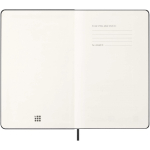 Wöchentlicher Kalender mit festem Einband, in Europa hergestellt, Moleskine farbe schwarz fünfte Ansicht