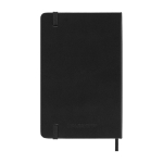Moleskine Tagesagenda Taschenformat farbe schwarz zweite Rückansicht