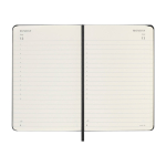 Moleskine Tagesagenda Taschenformat farbe schwarz vierte Ansicht