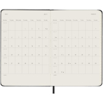 Täglicher Taschenkalender mit Hartcover und FSC-Blättern Moleskine farbe schwarz vierte Ansicht