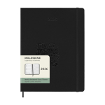 Moleskine Weekly Agenda XL Hardcover farbe schwarz Detailansicht mit Logo