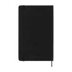 Moleskine Undatierte Wochenagenda Hardcover farbe schwarz zweite Rückansicht