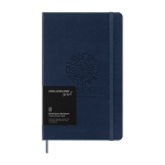 Moleskine Smart Notizbuch Hardcover farbe blau Detailansicht mit Logo