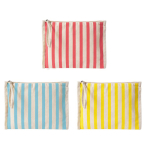 Kulturbeutel aus recycelter Baumwolle mit Handschlaufe farbe korallenrot zweite Ansicht