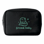 Großer Kulturbeutel aus Nylon und Polyester 130 g/m² farbe schwarz zweite Ansicht