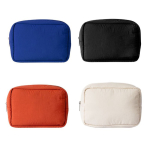 Kulturbeutel aus Nylon und Polyester mit Reißverschluss farbe beige zweite Ansicht