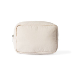 Kulturbeutel aus Nylon und Polyester mit Reißverschluss farbe beige