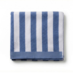 Strandhandtuch aus Baumwolle 420 g/m² 80x160 cm farbe blau erste Ansicht