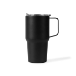 Thermobecher aus Edelstahl mit Griff auslaufsicher 600 ml farbe schwarz erste Ansicht